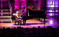 Performing live at Cadogan Hall, London, January 2020