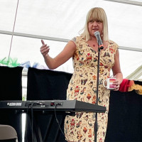 Performing live at Pride In Gloucester, September 2021